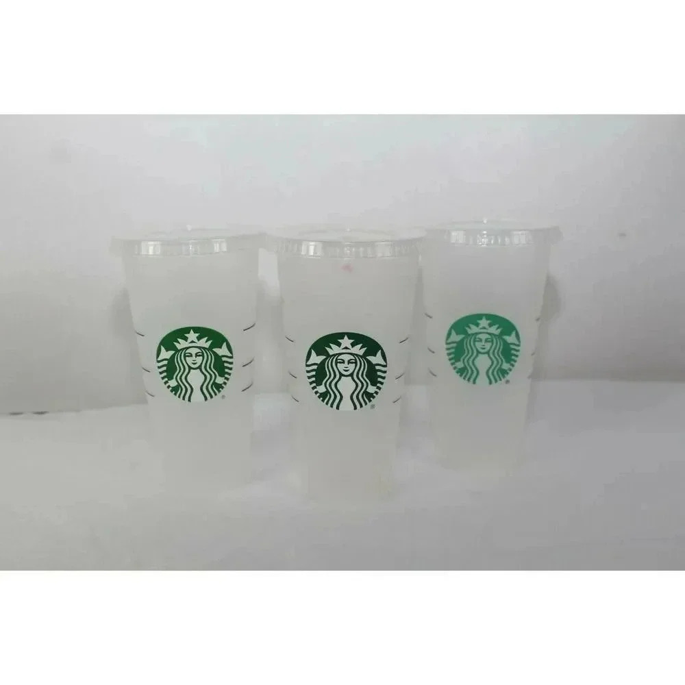 Three starbucks 24oz cups